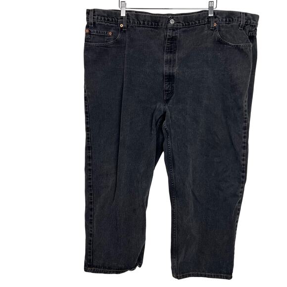 Levi's Mens 550 Jeans Size 50x32 Tag (25" Actual) Black Relaxed Fit Denim Pants - Picture 1 of 6
